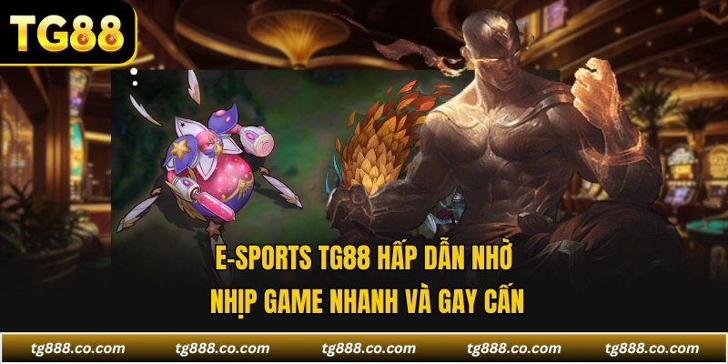E-sports TG88 hấp dẫn nhờ nhịp game nhanh và gay cấn